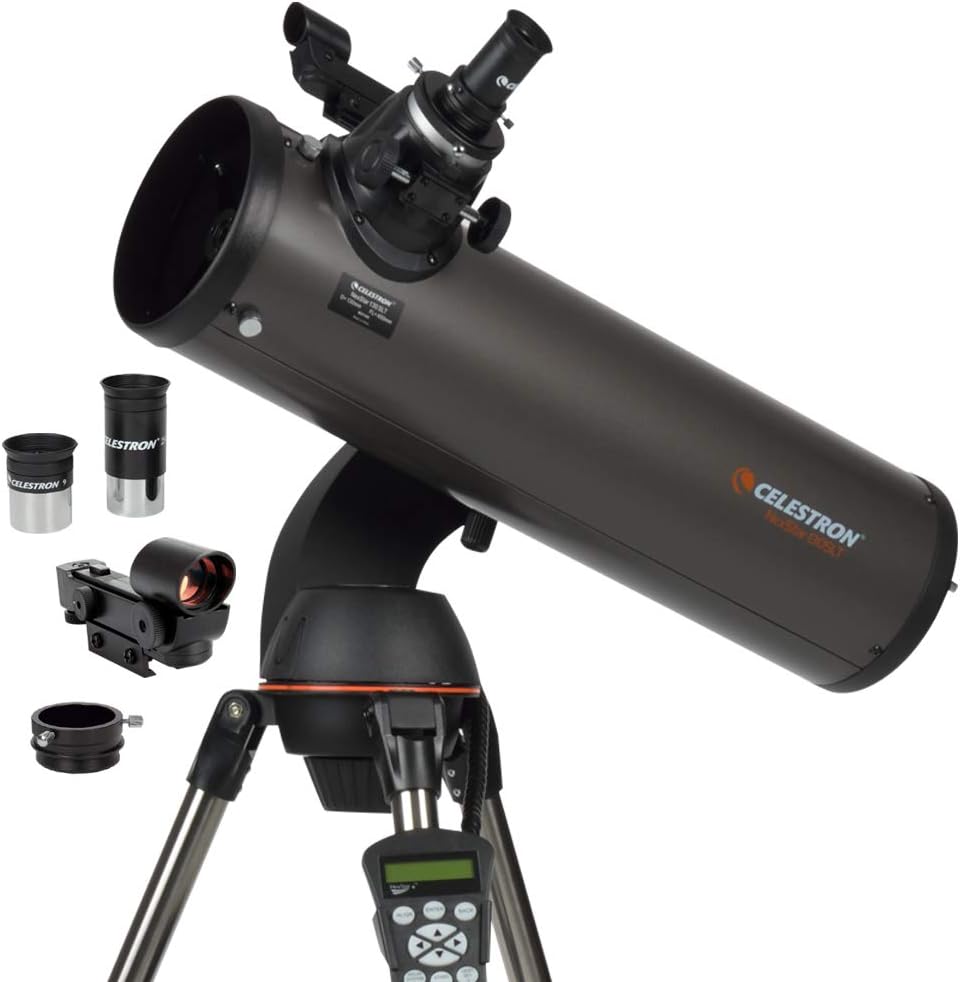 Celestron – NexStar 130SLT Computerized Telescope – Compact and Portable – Newtonian Reflector Optical Design – SkyAlign Technology – Computerized Hand Control – 130mm Aperture