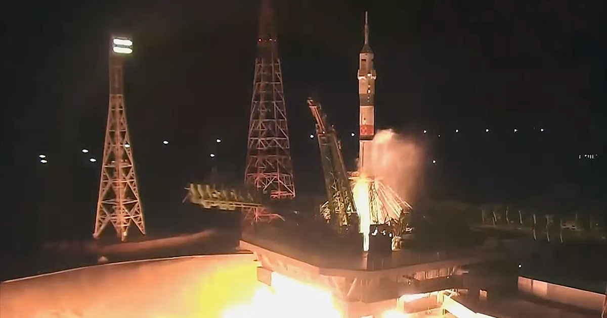Soyuz MS-24 Launches Crew for Extended Yearlong Stay on Space Station in Russia