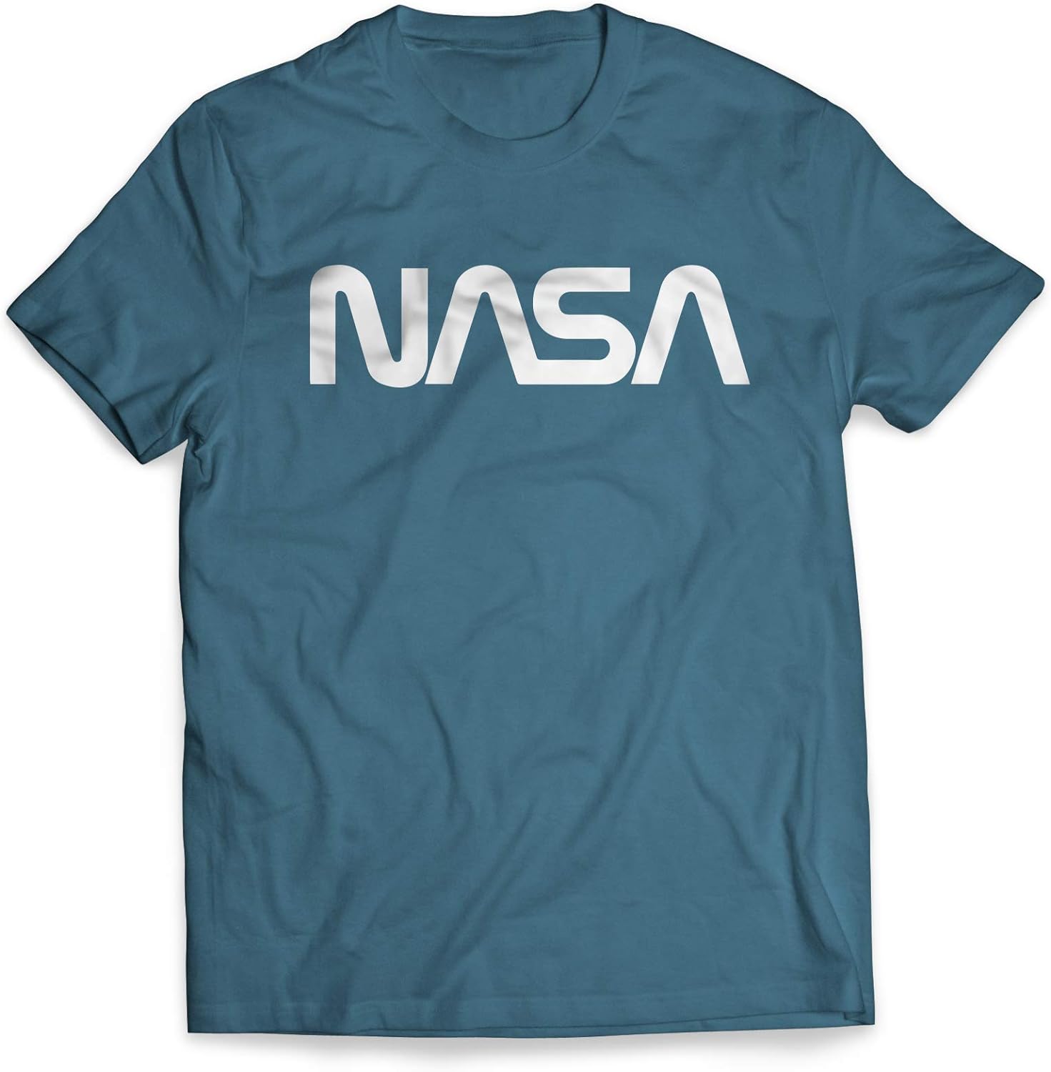 Revel Shore Men's Retro Vintage NASA Worm Logo Premium Soft T-Shirt