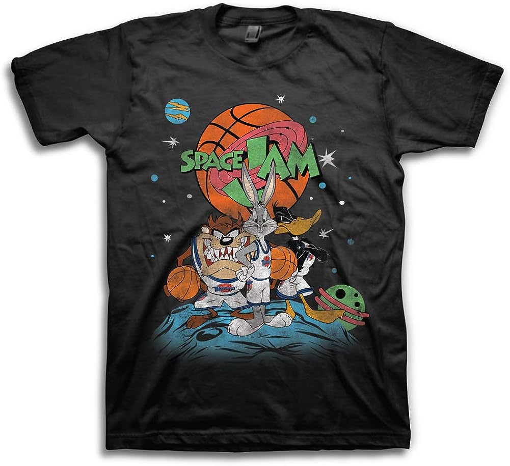 space jam Mens Classic Shirt – Tune Squad Marvin & Bugs Bunny Tee 90’s Classic T-Shirt