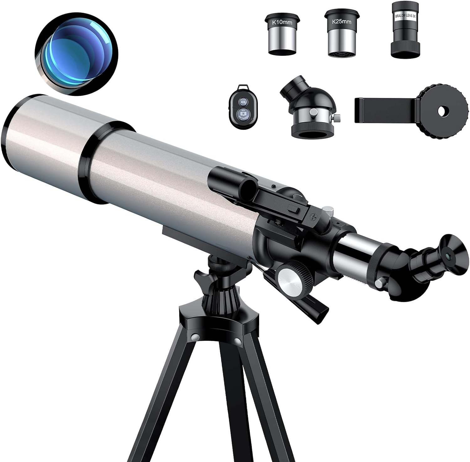 Telescope, GALAEYES Smart Telescope w/Star-Finding System for iOS/Android, 900x90mm AZ, Telescopes for Adults Astronomy, Telescop, Space Telescope, Telescope for Kids, Telescope for Kids 8-12