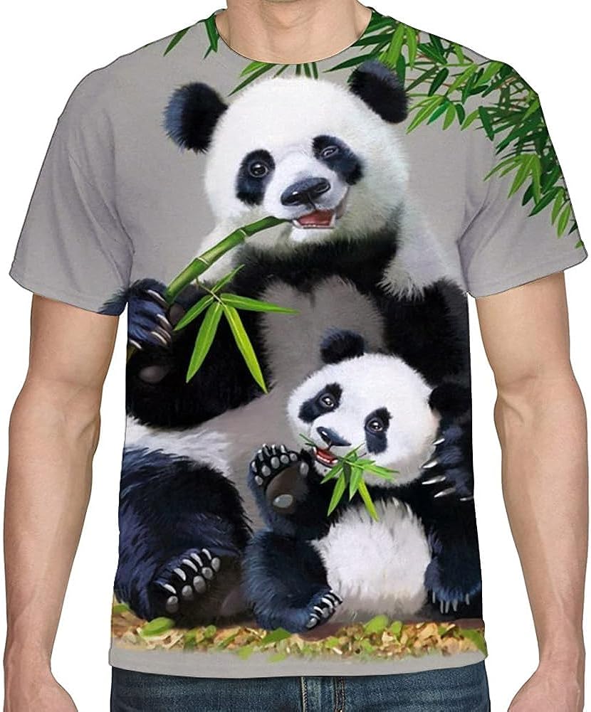 Customevader Mens T-Shirt 3D Print T-Shirts Short Sleeve Crew Neck Graphic Tee Men