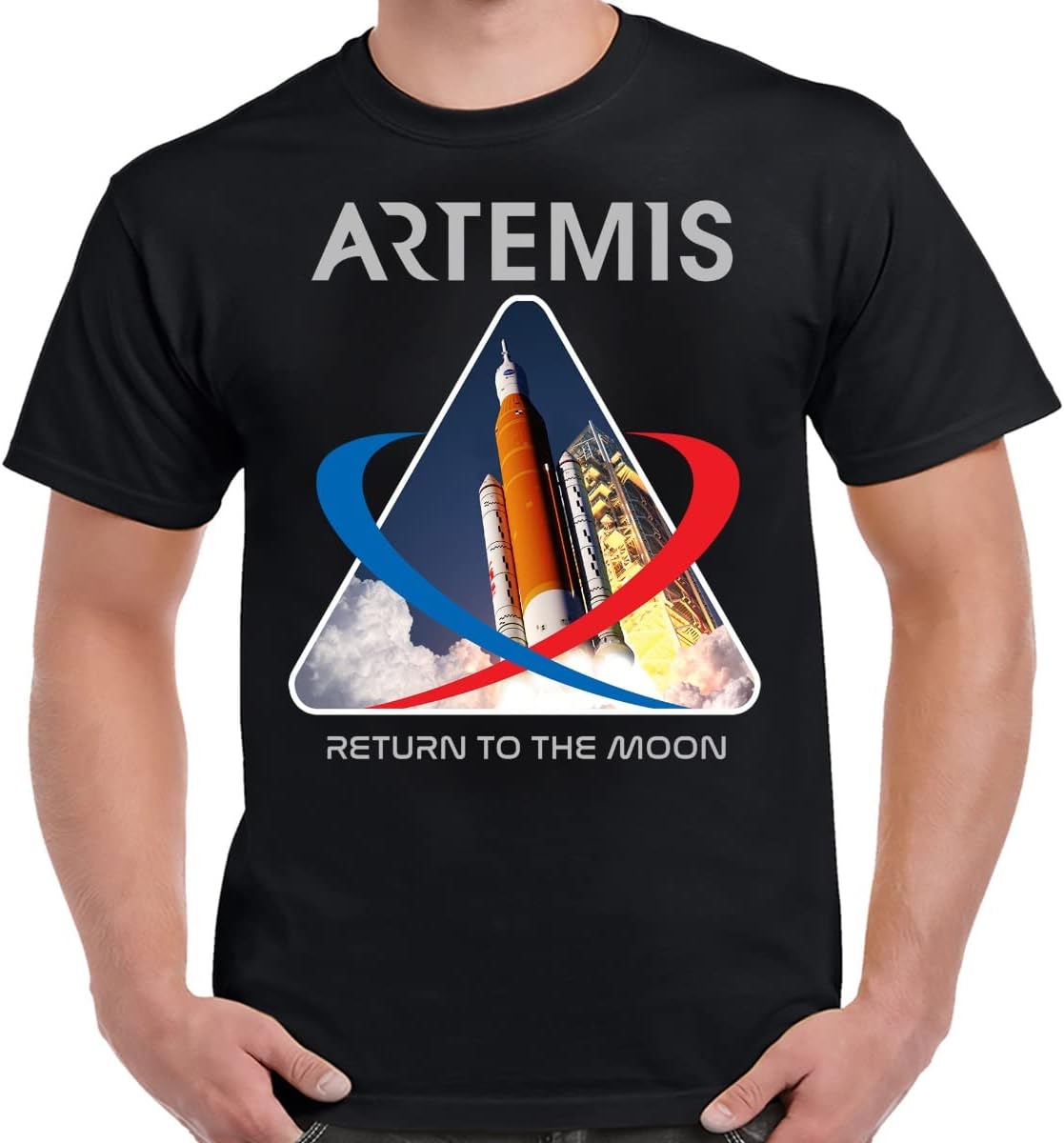 Future of Flight NASA Artemis 1 Launch Adult Black Shirt