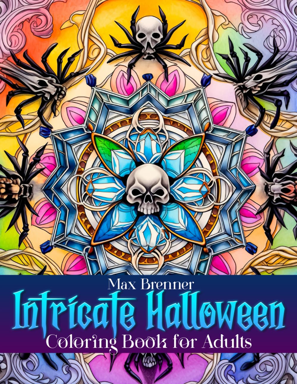 Intricate Halloween Coloring Book for Adults: Complex Grayscale Designs of Spooky Scenes for a Hauntingly Relaxing Halloween