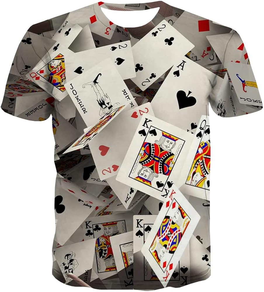KYKU Men's Print Graphic T Shirt Short Sleeve Summer T-Shirt Novelty Casual Tee
