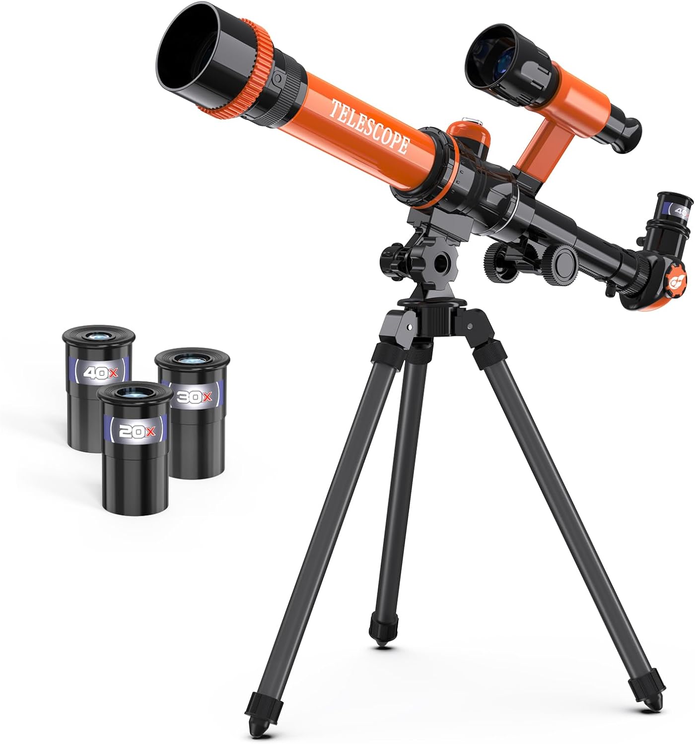 ToyerBee Kids Telescope, Includes 3 Magnification Eyepieces & Compass & Finder Scope, Portable Moon Telescope for Kids and Astronomy Beginners, Great Space & Educational Toys, Easy to use