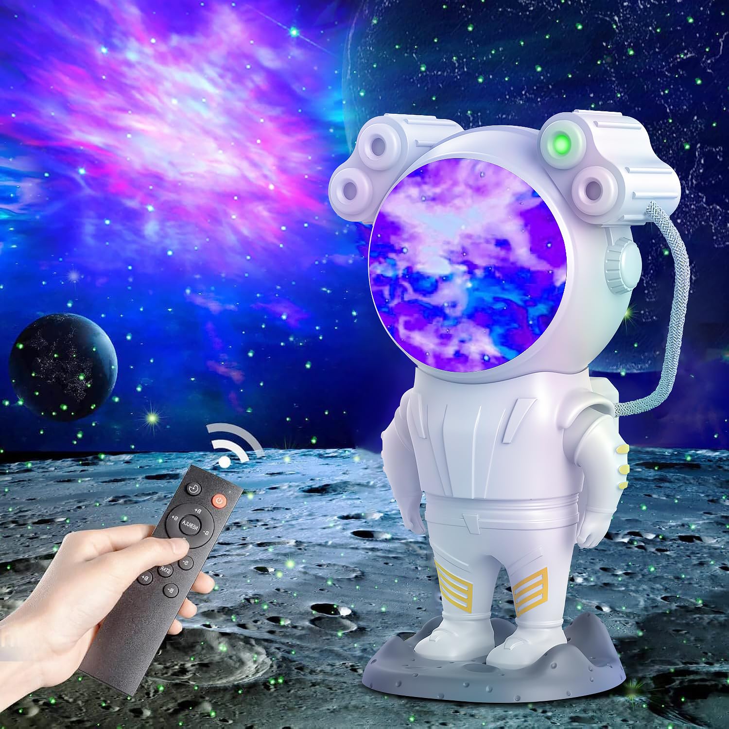 Astronaut Galaxy Star Projector Starry Night Light, Astronaut Light Projector with Nebula,Timer and Remote Control, Bedroom and Ceiling Projector, Best Gifts for Children and Adults