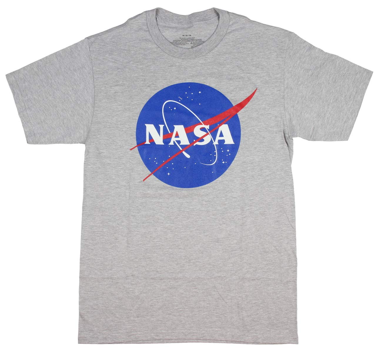NASA Meatball Logo Gray T-Shirts (X Large, Gray)