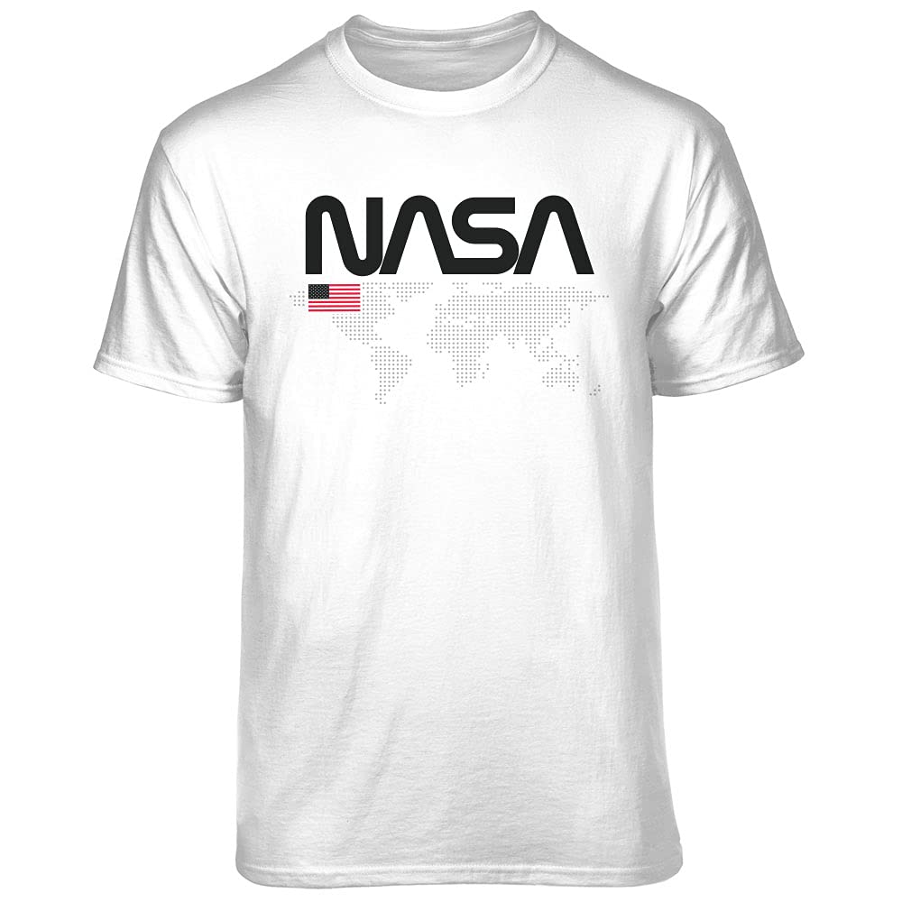 Teelocity NASA World Map Graphic T-Shirt