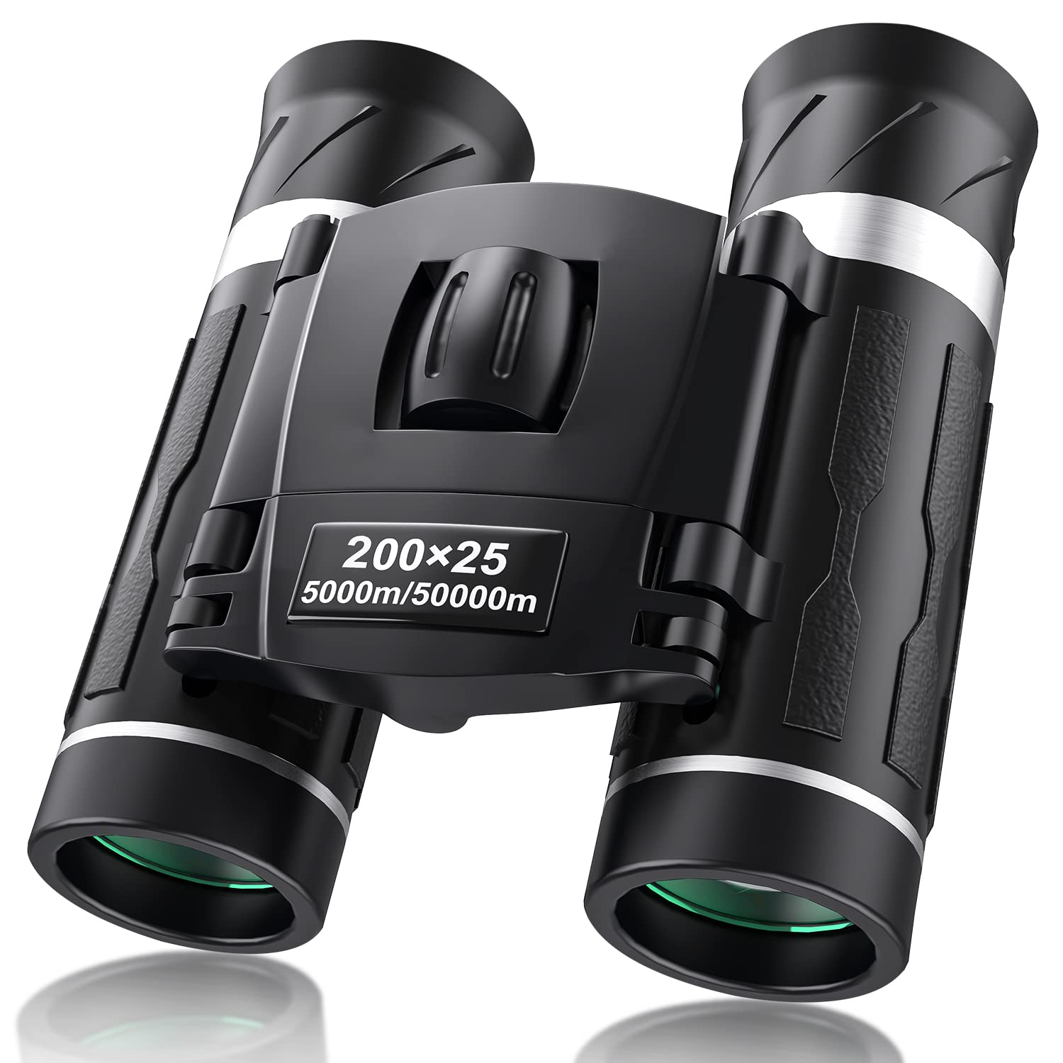 200×25 Compact Binoculars for Adults and Kids, High Powered Mini Pocket Binoculars, Waterproof Small Binoculars for Bird Watching, Hunting, Concert, Theater, Opera, Traveling, Sightseeing